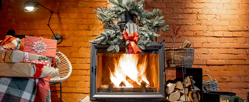 Travis Industries Linear Gas Fireplace Installation in Machesney Park, Illinois