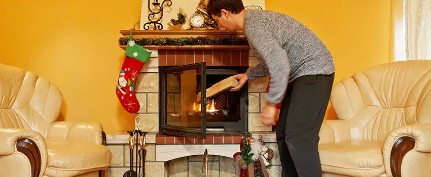 Rusted Metal Fireplace Restoration in Machesney Park, Illinois