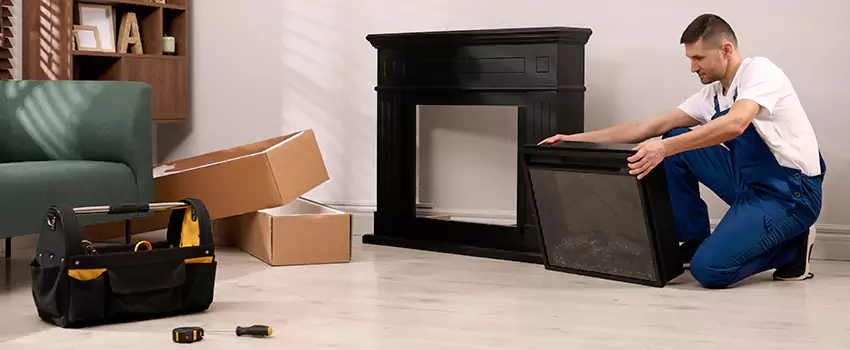 Old Rusted Metal Fireplace Repair And Replacement in Machesney Park, IL